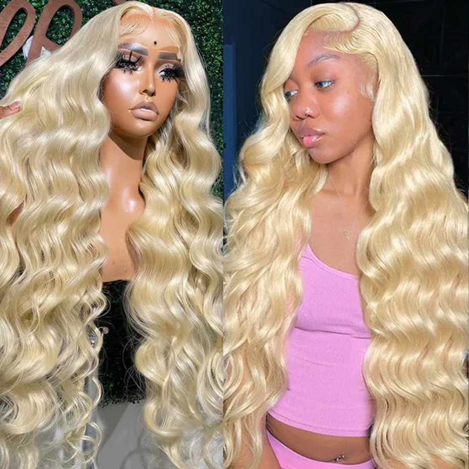 613 Blonde Body Wave Lace Front Wig - 13x6 HD 레이스 프론탈 가발 613