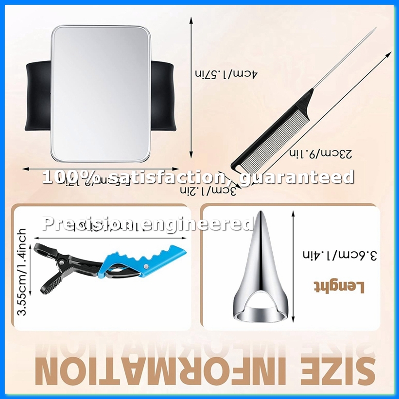 Hair Clips - 8개입 헤어 파팅 링, 6개 헤어