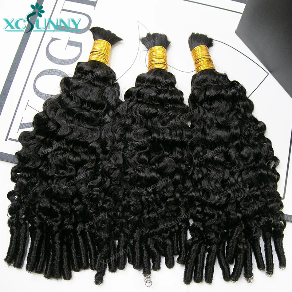 Water Wave Bulk Human Hair For Braiding - 워터 컬리 보헤미안 브레이드 인모 벌크