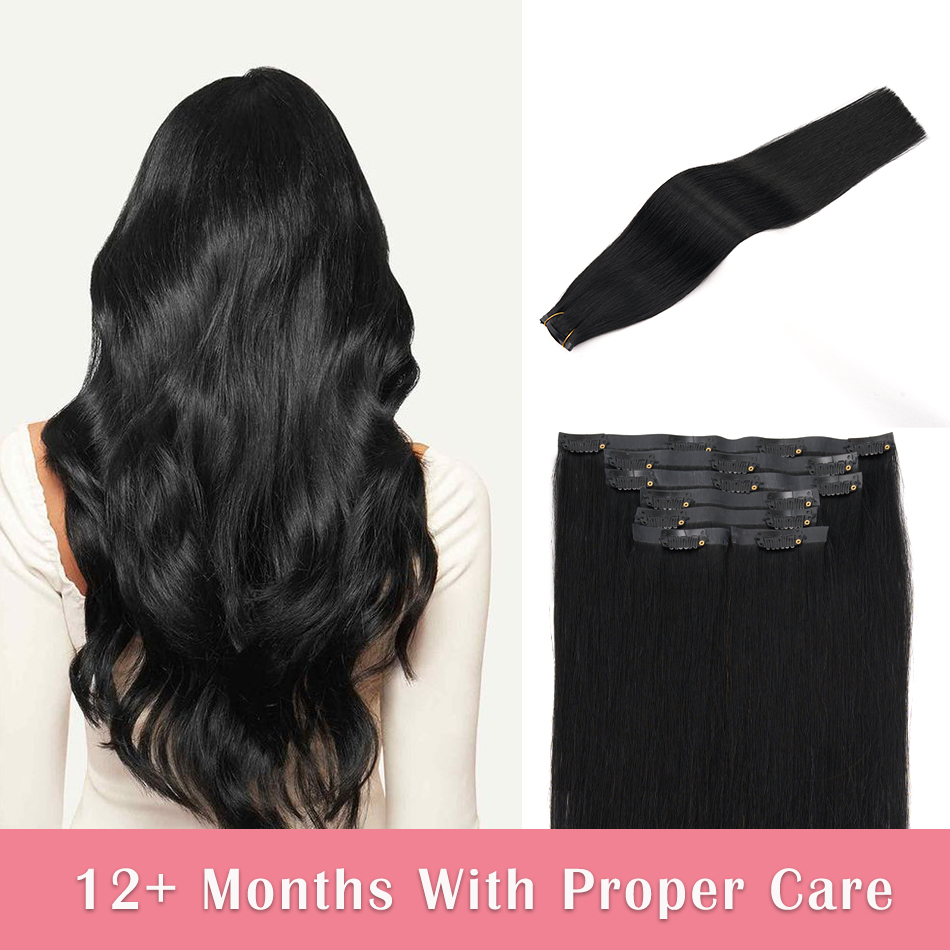 Seamless Clip In Hair Extensions Human Hair - 시임리스 클립인 헤어 익스텐션 천연 인모