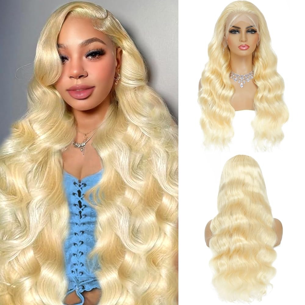 613 HD 레이스 프론탈 가발 200% 밀도 13x4 - 613 Blonde Body Wave Lace Front Wig 리뷰 및 가격