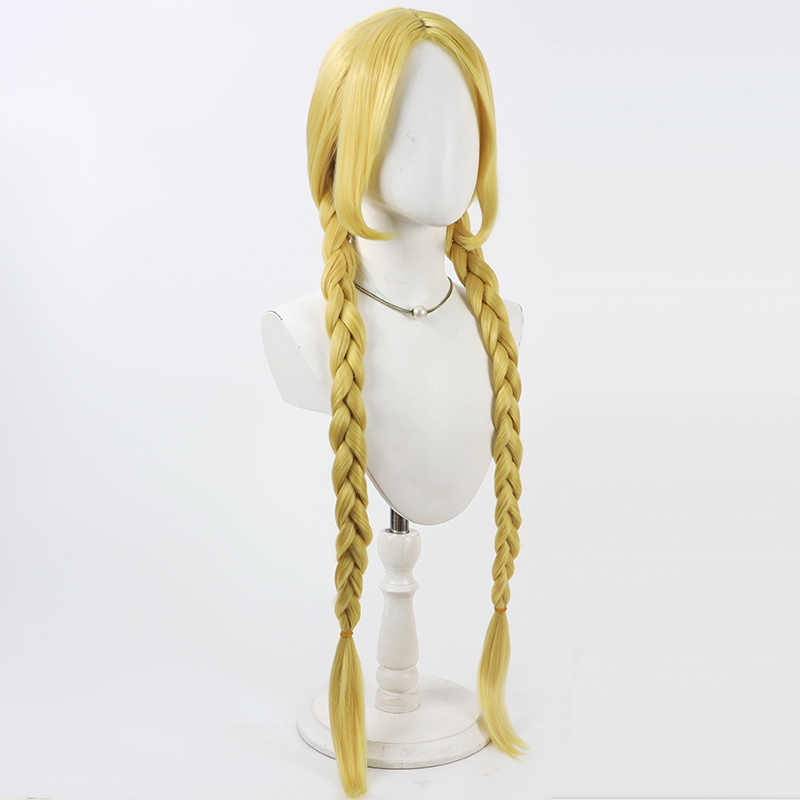 초코 미츠마타 코스프레 가발 마에바시 마녀 옐로우 80 - Synthetic Wigs 리뷰 및 가격