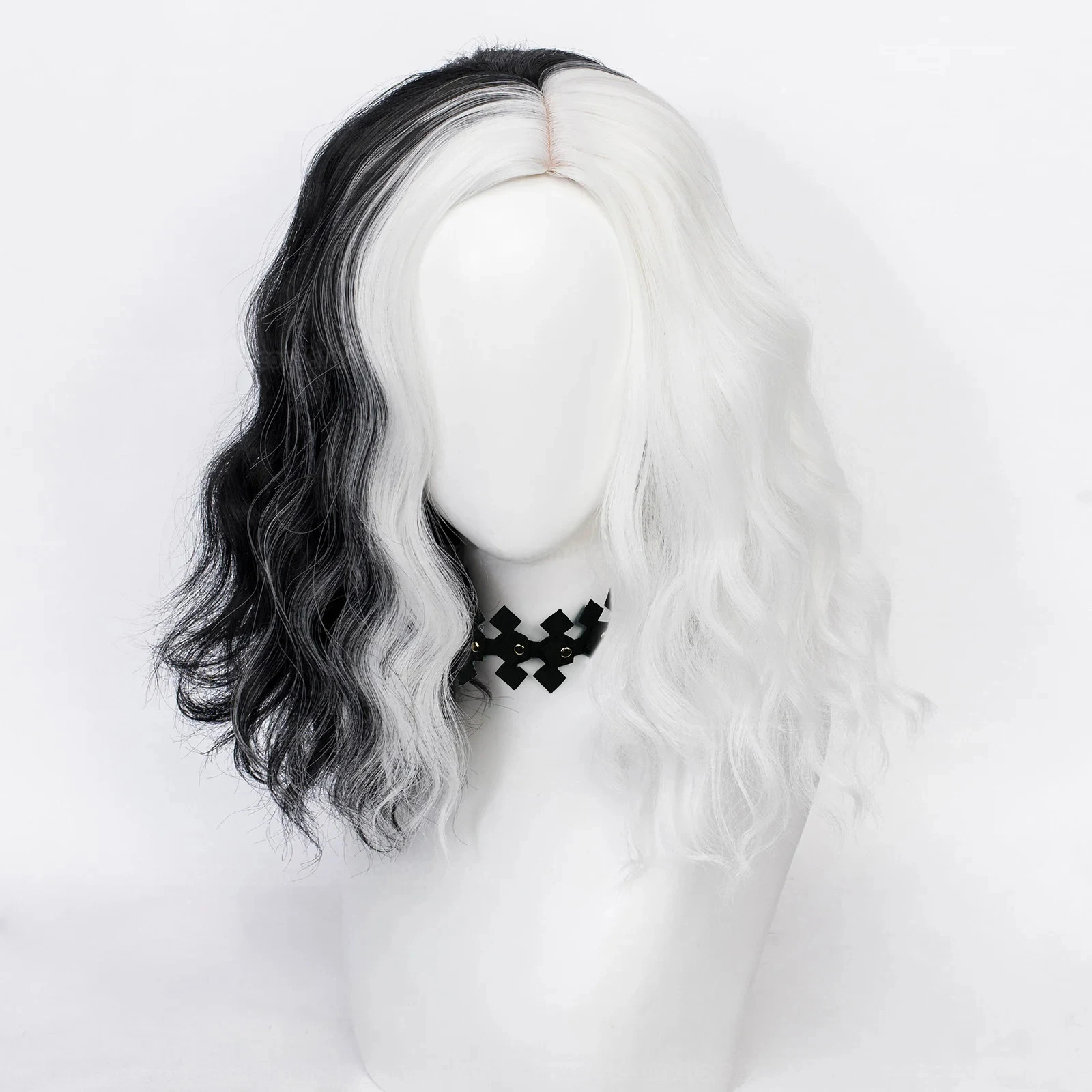 컨벤션 애니메이션 크루엘라 드 빌 코스프레 가발 소품  - Synthetic Braided Wigs For Black Women 리뷰 및 가격