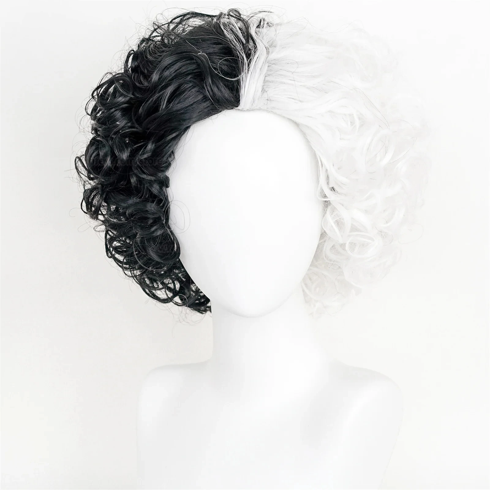 컨벤션 애니메이션 크루엘라 드 빌 코스프레 가발 소품  - Synthetic Braided Wigs For Black Women 리뷰 및 가격