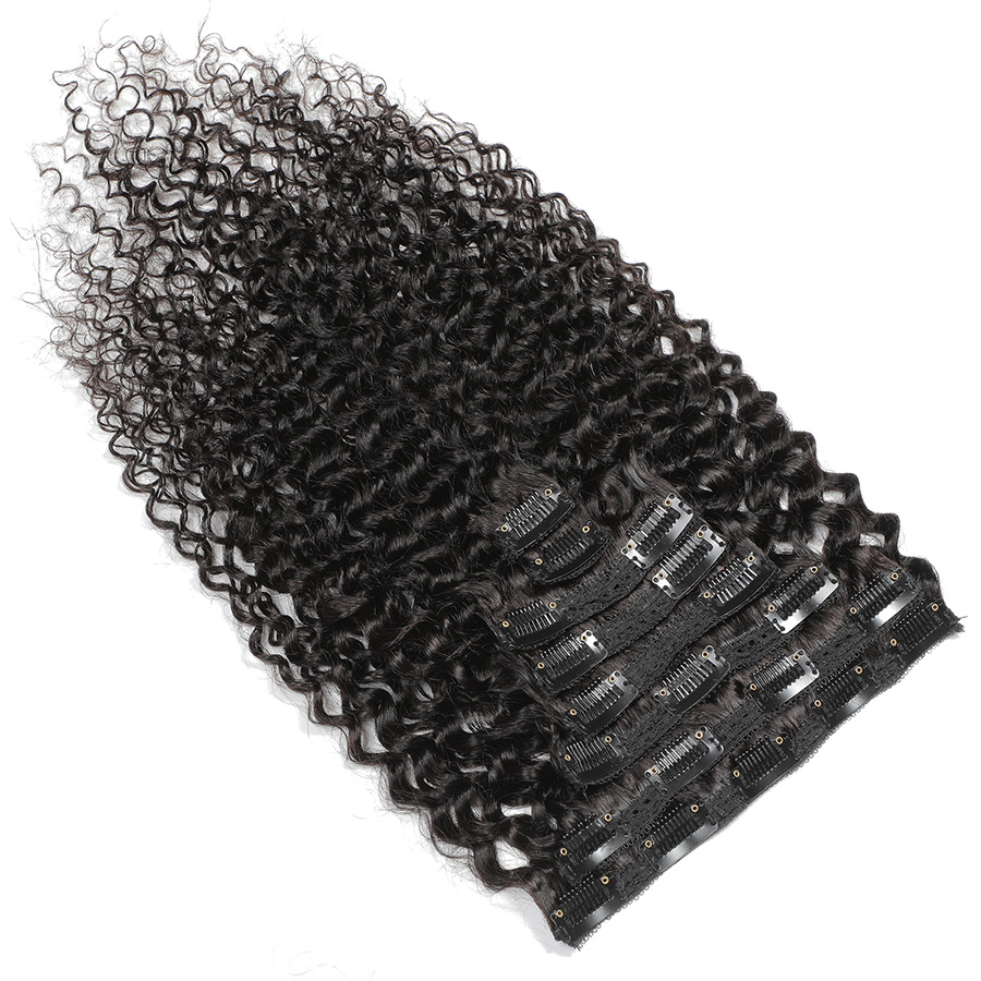 뉴미 킹키 컬리 클립인 헤어 익스텐션 3C 브라질리언  - Seamless Clip In Hair Extensions Human Hair 리뷰 및 가격