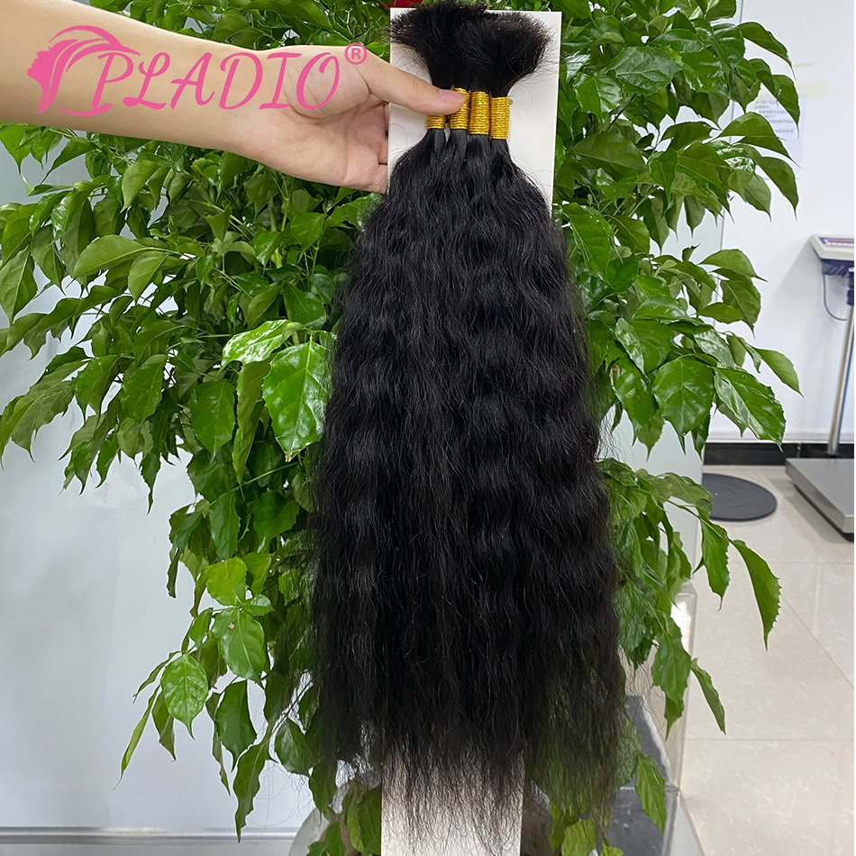 100G 웨트 앤 웨이비 벌크 헤어 익스텐션, 브레이딩 - Water Wave Bulk Human Hair For Braiding 리뷰 및 가격