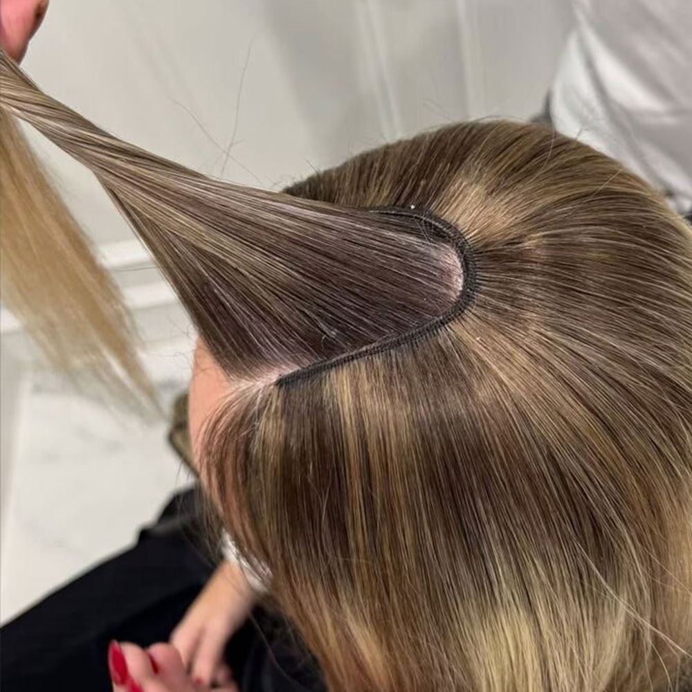 V자형 클립인 인모 헤어 익스텐션, 여성용 브라운 블론 - Seamless Clip In Hair Extensions Human Hair 리뷰 및 가격