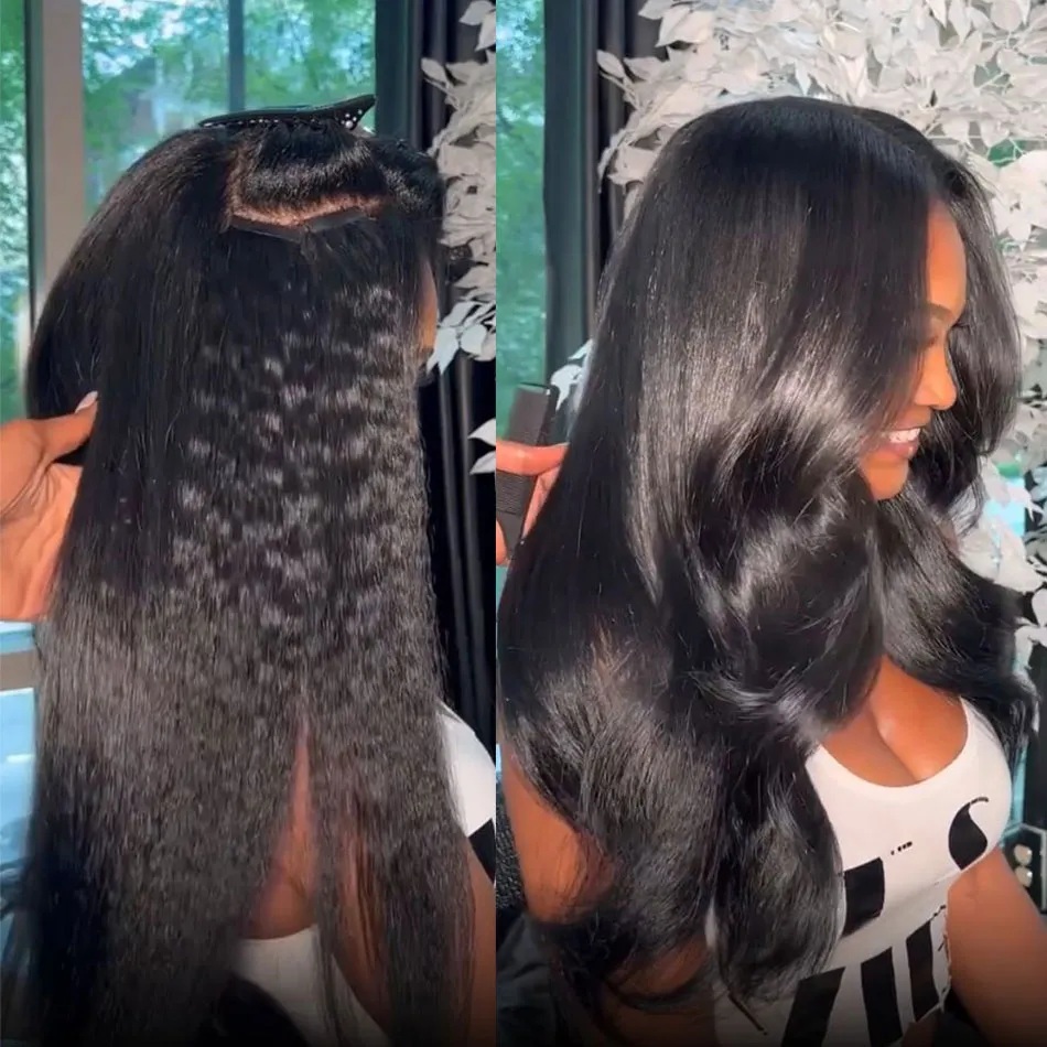곱슬머리 붙임머리 킨키 스트레이트 테이프 인모 브라질리 - Invisible Tape In Extensions Real Hair 리뷰 및 가격