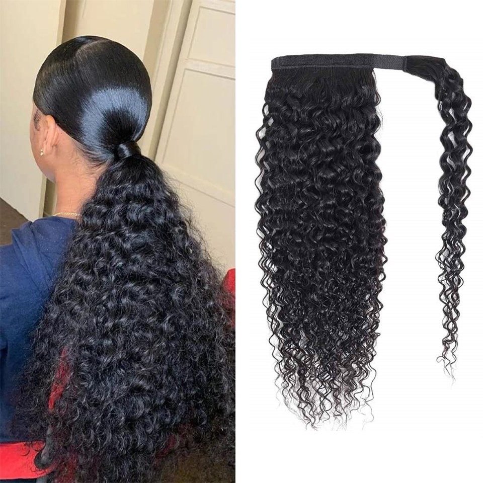 곱슬곱슬한 인모 포니테일 랩 어라운드 붙임머리 곱슬곱슬 - Seamless Clip In Hair Extensions Human Hair 리뷰 및 가격