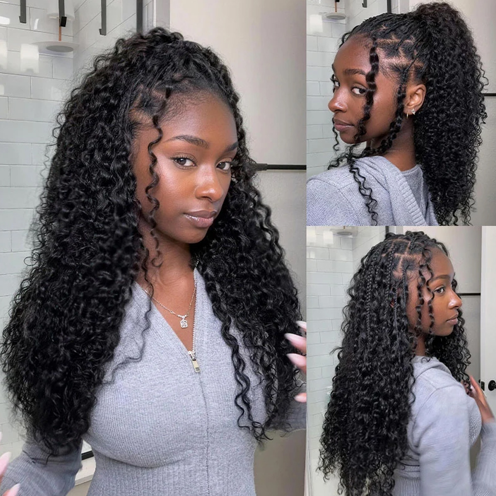 흑인 여성을 위한 천연 흑색 버마 컬 휴먼 헤어, 14 - Hair Bundles 리뷰 및 가격