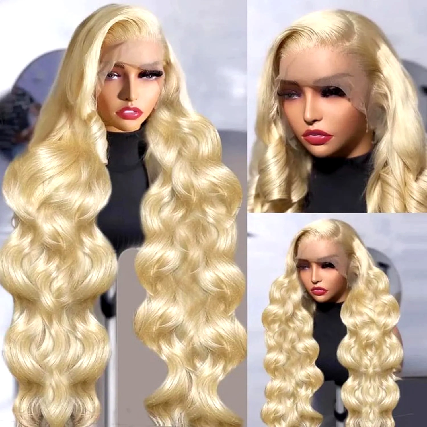 613 인모 가발 13x6 바디 웨이브 블론드 HD 레 - 613 Blonde Body Wave Lace Front Wig 리뷰 및 가격
