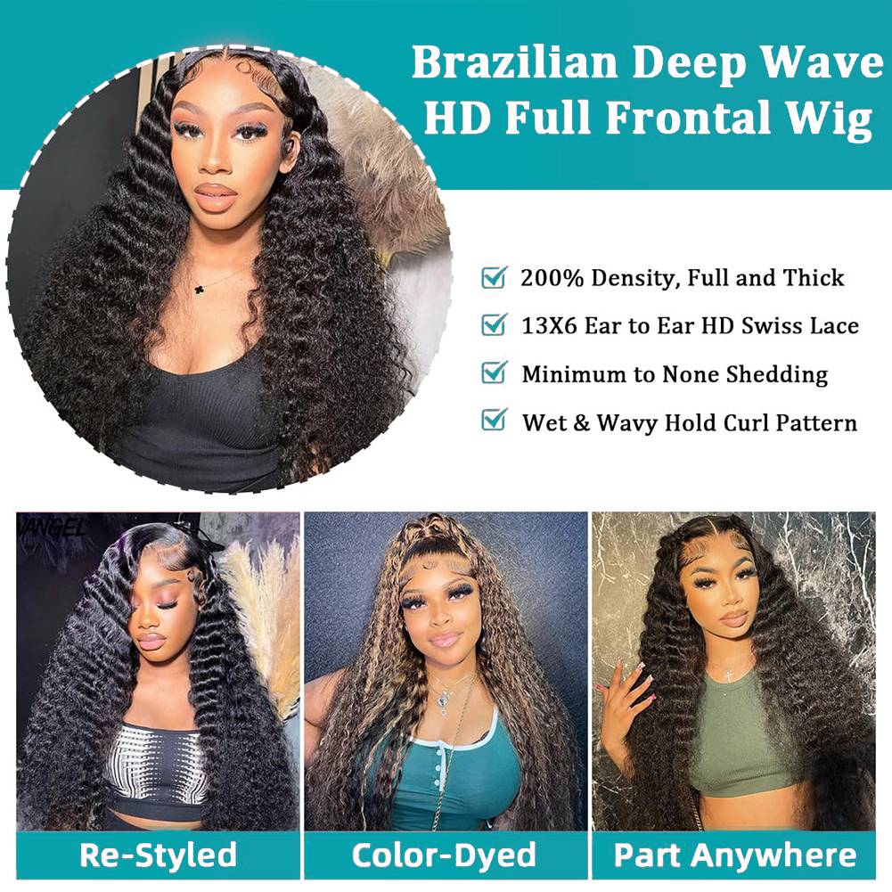 40 46인치 딥 웨이브 13x6 13x4 HD 레이스 - Lace Front Wigs 리뷰 및 가격