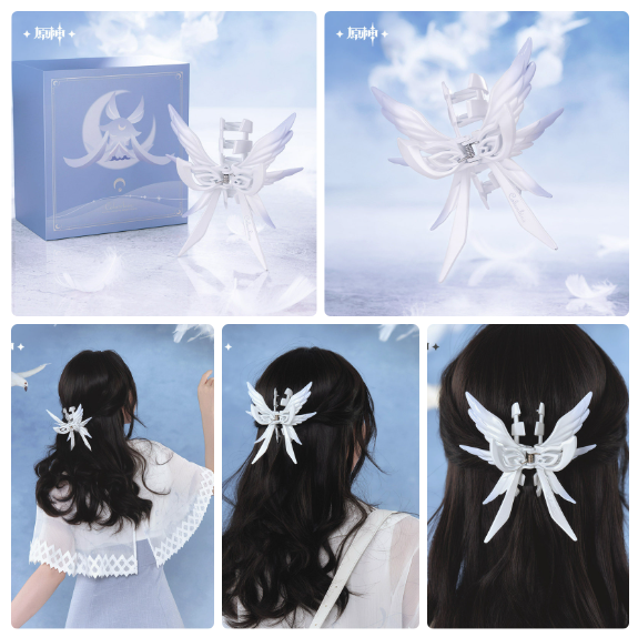 게임 공식 코스프레 겐신 임팩트 콜롬비나 테마 인상 시 - Hair Clips 리뷰 및 가격
