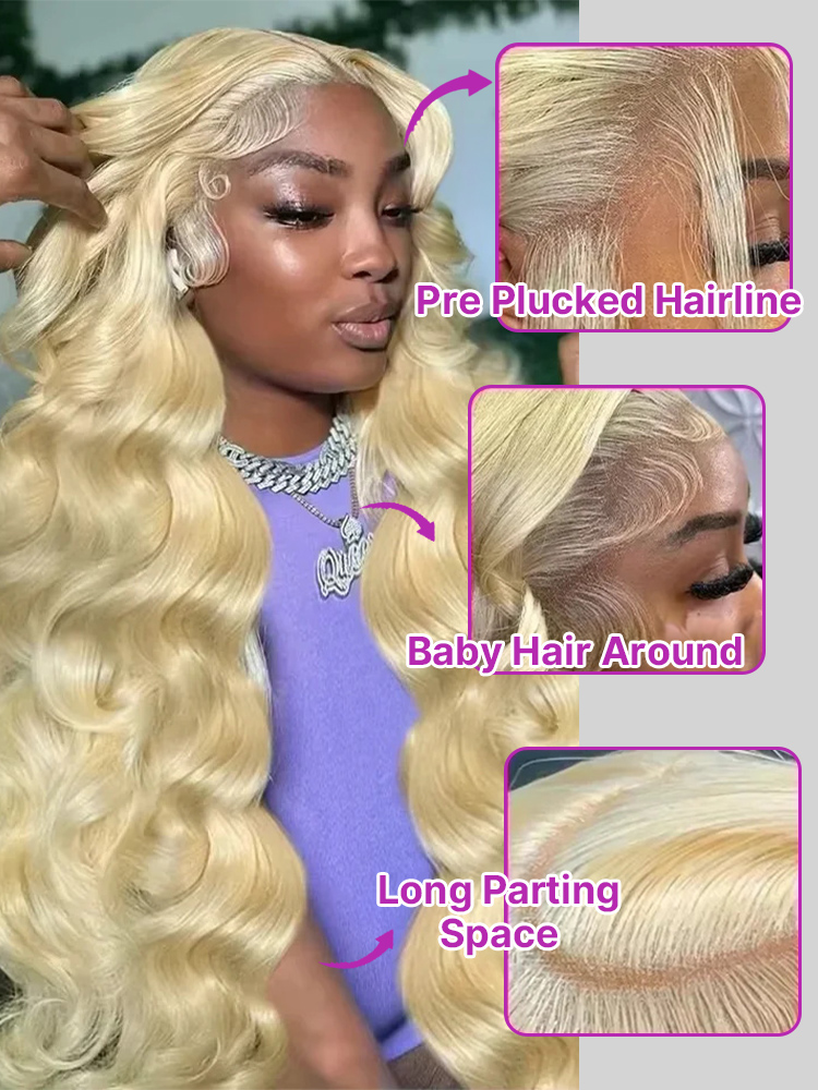 30~40인치 613 허니 블론드 인모 가발 13x4  - 613 Blonde Body Wave Lace Front Wig 리뷰 및 가격