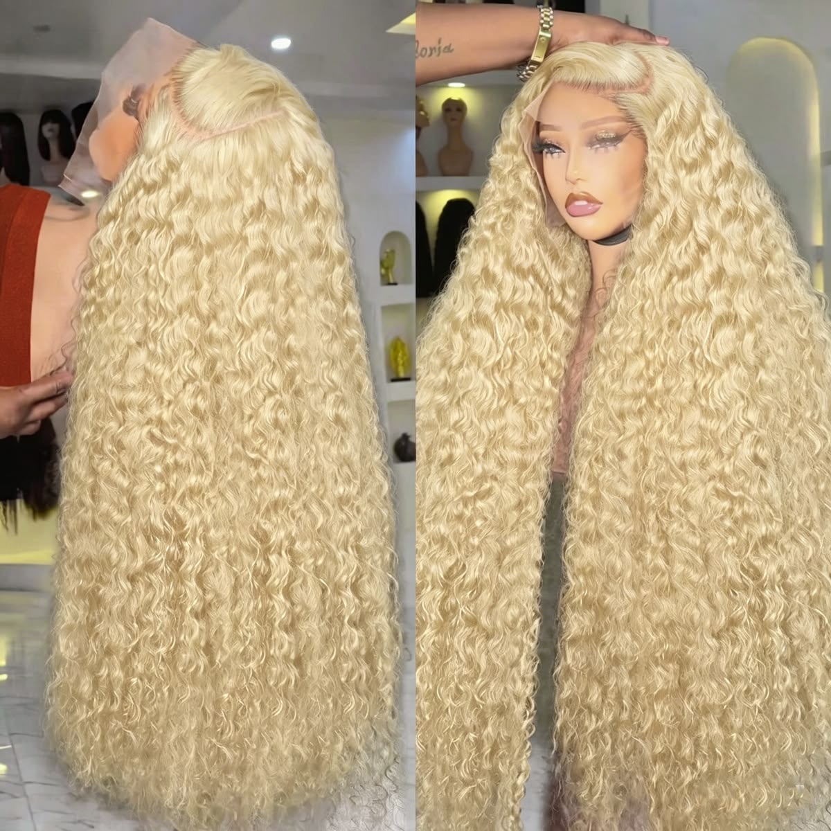 613 딥 웨이브 프론탈 가발 13x6 HD 워터 웨이 - Lace Front Wigs 리뷰 및 가격