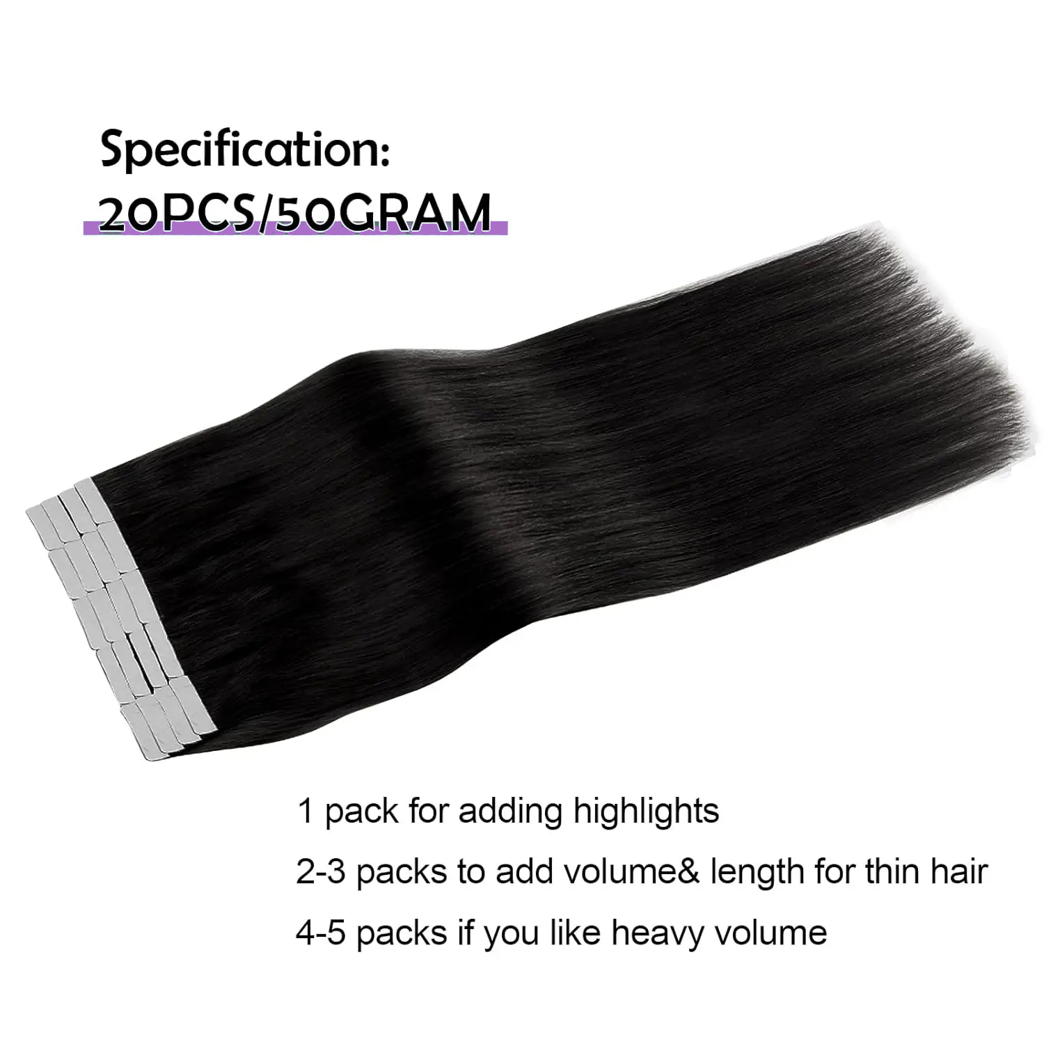 머리 확장에 직선 테이프 피부 씨실 브라질 머리 100 - Invisible Tape In Extensions Real Hair 리뷰 및 가격