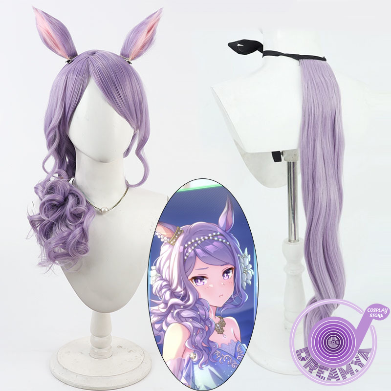 메지로 코스프레 가발 우마무스메 프리티 더비 퍼플 내열 - Synthetic Wigs 리뷰 및 가격