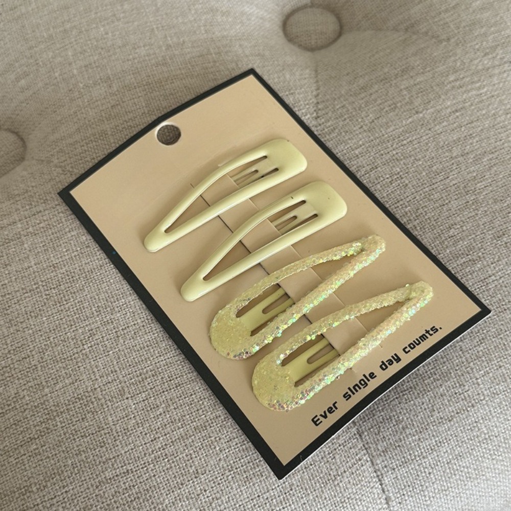 한국 스타일 물방울 모양 바레트 밝은 핑크색 헤어핀 여 - Hair Clips 리뷰 및 가격