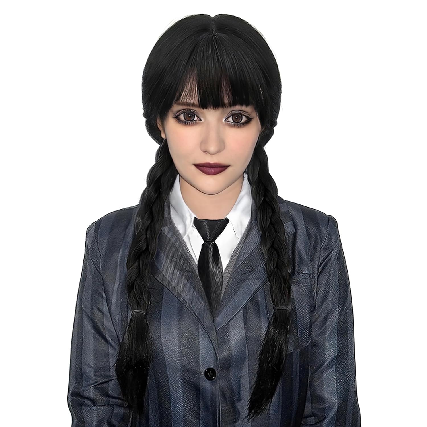 여성용 긴 검은색 꼰 가발, 넓은 날 아담스 가발, 할 - Synthetic Braided Wigs For Black Women 리뷰 및 가격